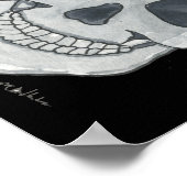 Grauschädel 11 Zoll x 8,5 Zoll Poster (Ecke)