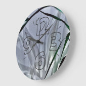 Grauschatten Große Wanduhr (Winkel)