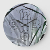 Grauschatten Große Wanduhr (Vorderseite)