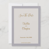 Grauschattierungen Save the Date Gerahmt (Vorderseite)
