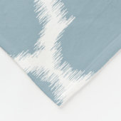Grauschiefer Blau Weiße Kat Quatrefolienmuster Fleecedecke (Ecke)