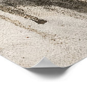 Grauschige schwarze Katze mit Coffee Wall Art Post Poster (Ecke)