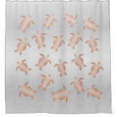 Grauschildkröten und Rose | Küste Duschvorhang (Vorderseite)