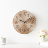 Grauschildkrötenhalterung Große Wanduhr (Zuhause)