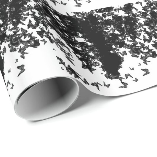 Grauschmetterling Geschenkpapier (Rolleneckpunkt)