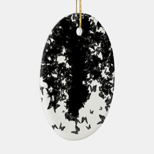 Grauschmetterling Keramik Ornament (Rechts)