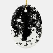 Grauschmetterling Keramik Ornament (Vorne)