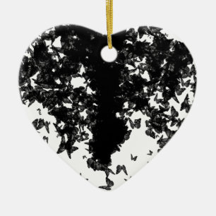 Grauschmetterling Keramikornament