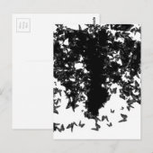 Grauschmetterling Postkarte (Vorne/Hinten)