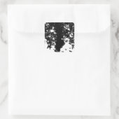 Grauschmetterling Quadratischer Aufkleber (Tasche)