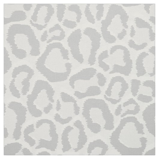 Grauschnee Leopard Tierdrucke Großformat Stoff (Muster)