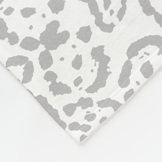 Grauschneedecke Katze Fleecedecke (Ecke)