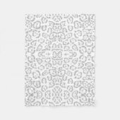 Grauschneedecke Katze Fleecedecke (Vorderseite)