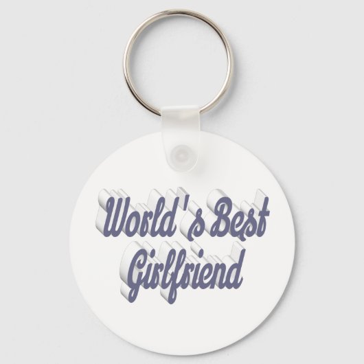 Grauschrift für Freundin Schlüsselanhänger (Vorderseite)