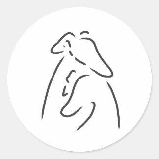 Grauschwanz-Aufkleber Runder Aufkleber