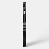 Grauschwarz iPhone Hülle (Linke Seite)