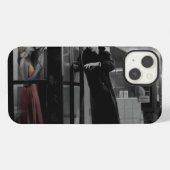 Grauschwarz iPhone Hülle (Rückseite (Horizontal))