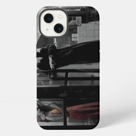 Grauschwarz iPhone Hülle (Rückseite)