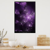 Grauschwarz Poster (Küche)