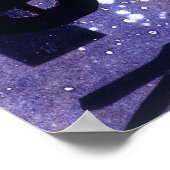 Grauschwarz Poster (Ecke)