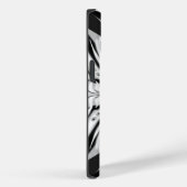 Grauschwarz und Weiß Butterfly Flügelgeflügel Abst Case-Mate iPhone Hülle (Rückseite / Rechts)