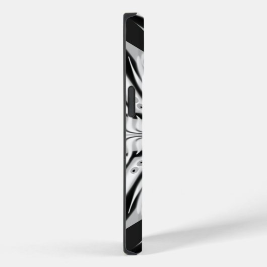 Grauschwarz und Weiß Butterfly Flügelgeflügel Abst Case-Mate iPhone Hülle (Rückseite / Rechts)