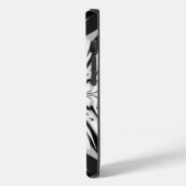 Grauschwarz und Weiß Butterfly Flügelgeflügel Abst Case-Mate iPhone Hülle (Rückseite / Links)