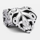 Grauschwarz und Weiß Butterfly Flügelgeflügel Abst Krawatte (Gerollt)