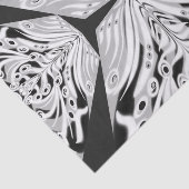 Grauschwarz und Weiß Butterfly Flügelgeflügel Abst Seidenpapier (Ausschnitt)