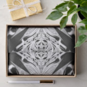 Grauschwarz und Weiß Butterfly Flügelgeflügel Abst Seidenpapier (Geschenk)