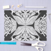 Grauschwarz und Weiß Butterfly Flügelgeflügel Abst Seidenpapier (Handwerk)