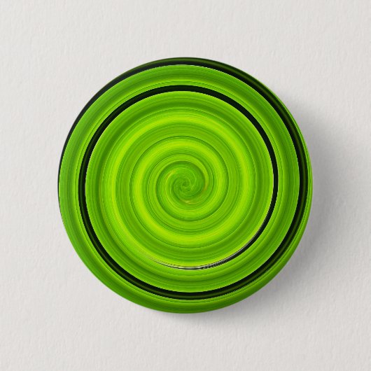 Grauschwarzes Spiralmuster Button (Vorderseite)