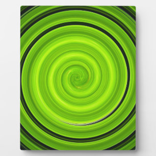 Grauschwarzes Spiralmuster Fotoplatte