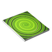 Grauschwarzes Spiralmuster Notizblock (angewinkelt)