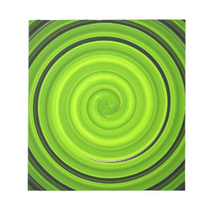 Grauschwarzes Spiralmuster Notizblock