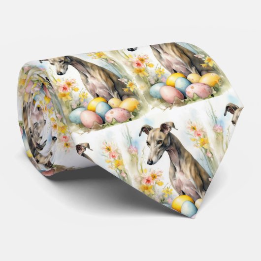 Grauschwund mit Ostereiern Krawatte (Gerollt)