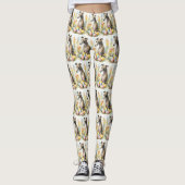 Grauschwund mit Ostereiern Leggings (Vorderseite)
