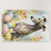 Grauschwund mit Ostereiern Puzzle (Horizontal)