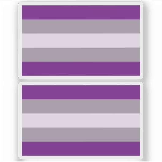 Grausexueller Stolz Aufkleber (Vorderseite)