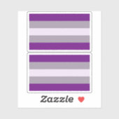 Grausexueller Stolz Aufkleber (Blatt)