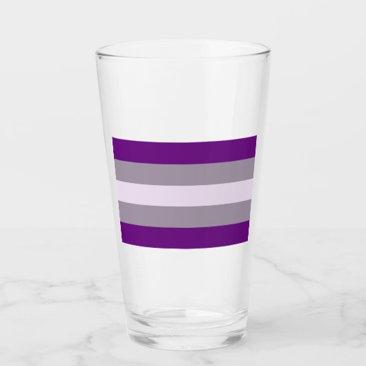 Grausexueller Stolz Glas (Vorderseite)