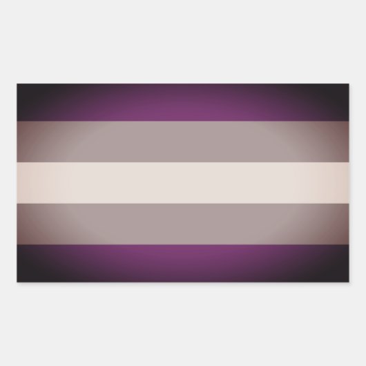 Grausexueller Stolz Rechteckiger Aufkleber (Vorderseite)