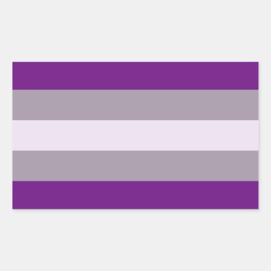 Grausexueller Stolz Rechteckiger Aufkleber (Vorderseite)