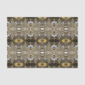 Grausilber und Schwarz-Deko-Muster Seidenpapier (Vorderseite)