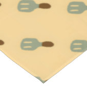 Grauspatel zeichnend Muster braun Tischdecke (Schrägansicht)
