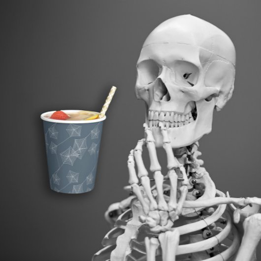 Grauspinnengewebe Halloween-Party Pappbecher