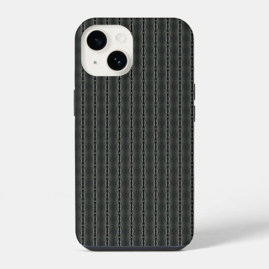 Graustahlnahtloses Muster iPhone Hülle (Rückseite)
