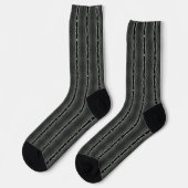 Graustahlnahtloses Muster Socken (Linkes Detail)