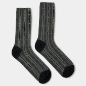 Graustahlnahtloses Muster Socken (Rechts)