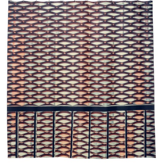 Graustahlzaun Duschvorhang (Vorderseite)